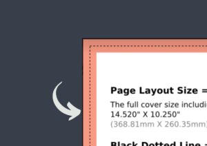 the page size guide on the template