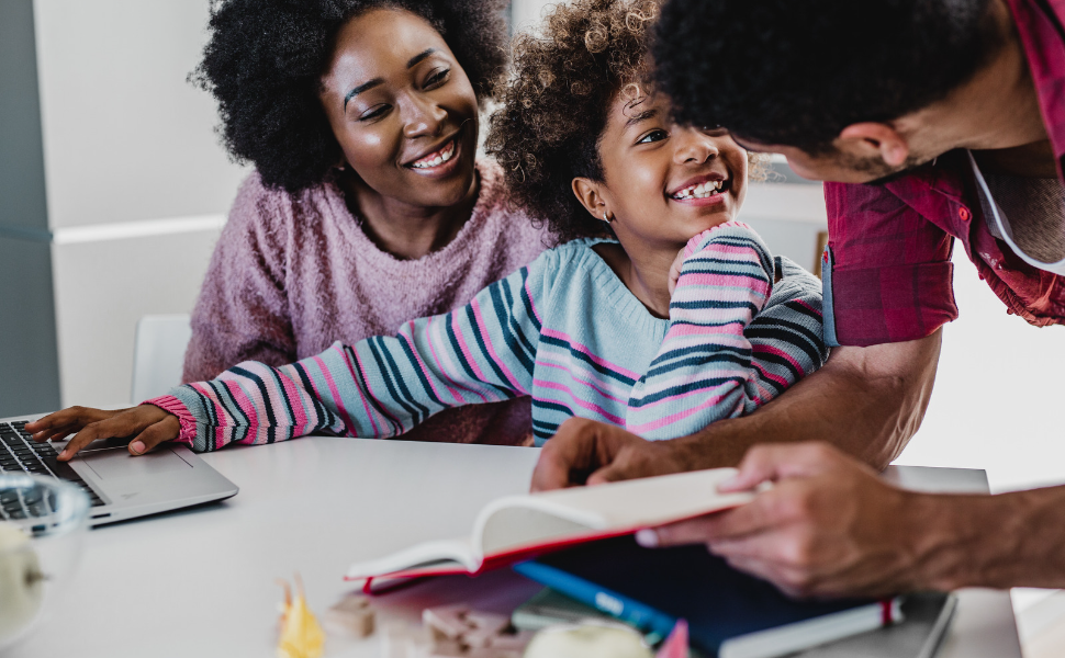 parents supporting a child in building resilience